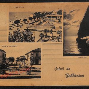 ag2228 - CARTOLINA D'EPOCA - Grosseto Provincia - Follonica    1950