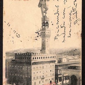 ae6871 - CARTOLINA D'EPOCA - Firenze Città - Torre D' Arnolfo  1913