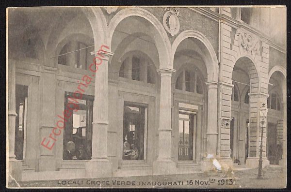ae2597 - CARTOLINA  D'EPOCA - Bologna Città - Locali Croce Verde in Augurati
