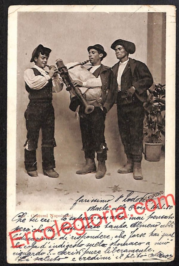 ah3467 - CARTOLINA D'EPOCA - Napoli Citta - Costumi Napoletani