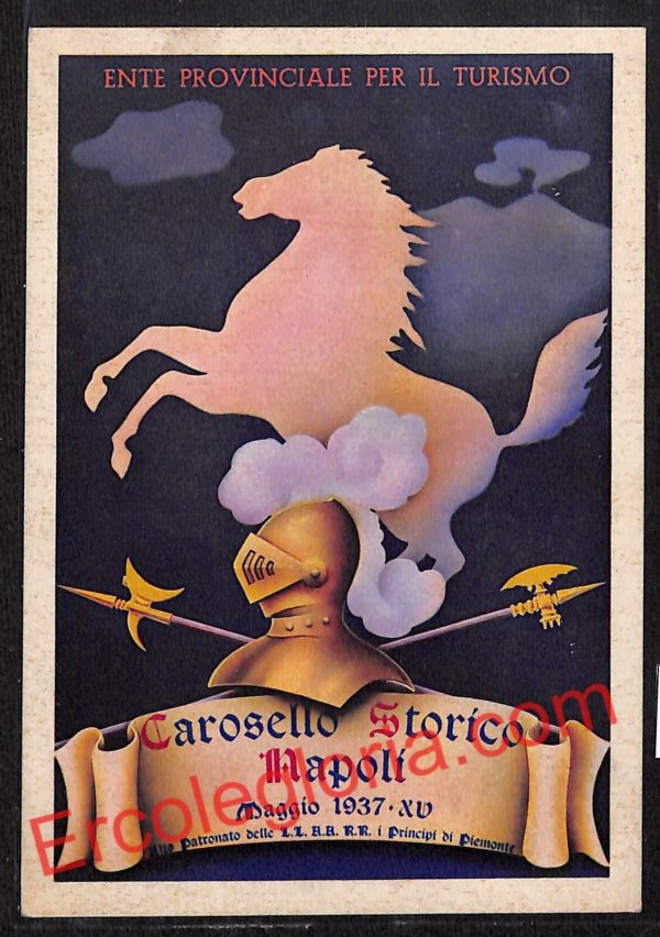 ah3472 - CARTOLINA D'EPOCA - Napoli Citta - Carosello Storico Napoli