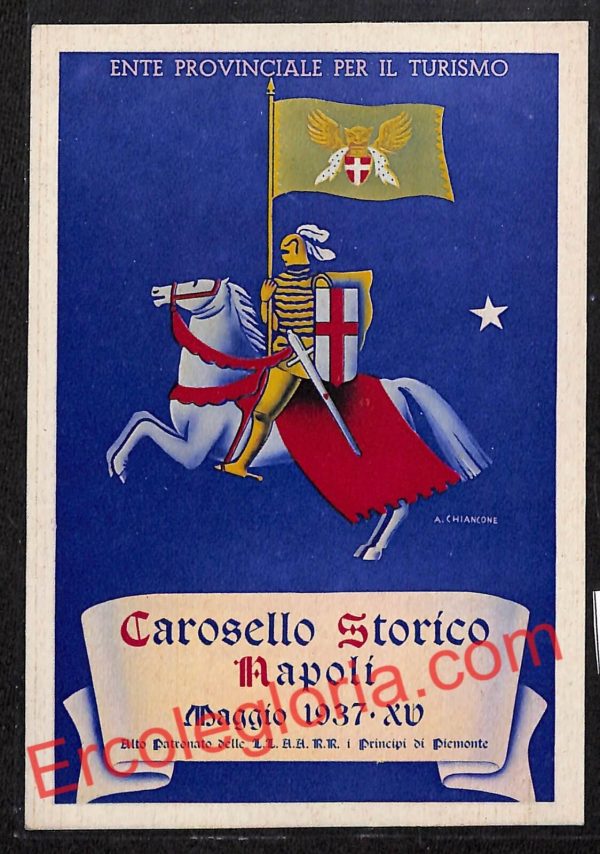 ah3473 - CARTOLINA D'EPOCA - Napoli Citta - Carosello Storico Napoli
