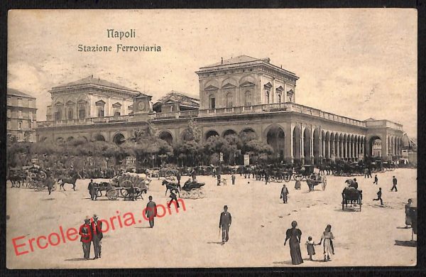 ah3474 - CARTOLINA D'EPOCA - Napoli Citta - Stazione Ferroviaria