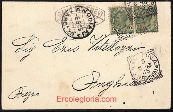 ad9582 - CARTOLINA D'EPOCA - Ancona Città - Galileo Trevi  1913