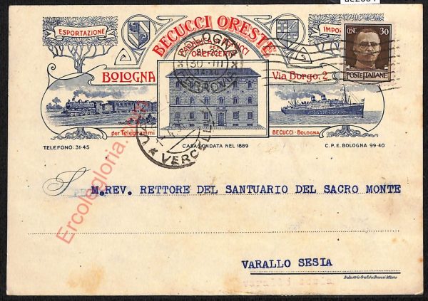 ae2604 - CARTOLINA  D'EPOCA - Bologna Città - Becucci Oreste