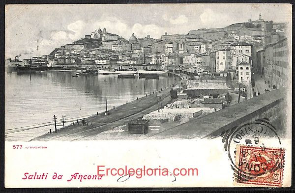 ad9587 - CARTOLINA D'EPOCA - Ancona Città - Panorama