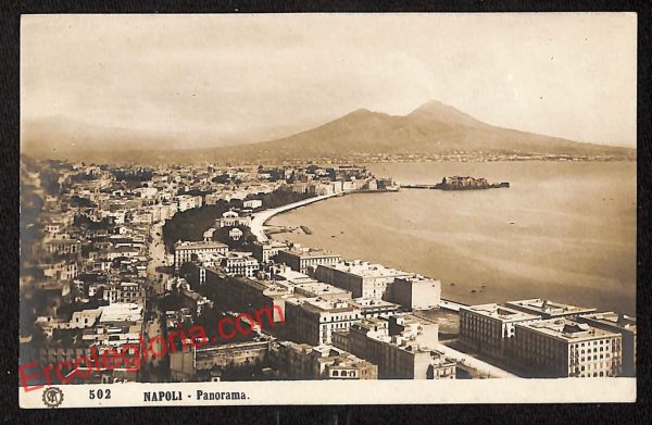 ah3476 - CARTOLINA D'EPOCA - Napoli Citta - Panorama