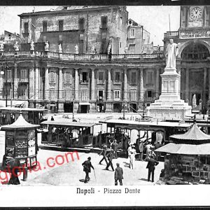 ah3478 - CARTOLINA D'EPOCA - Napoli Citta - Piazza Dante