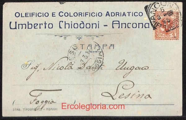 ad9590 - CARTOLINA D'EPOCA - Ancona Città - 1917