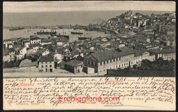 ad9649 - CARTOLINA D'EPOCA - Ancona Città - Panorama