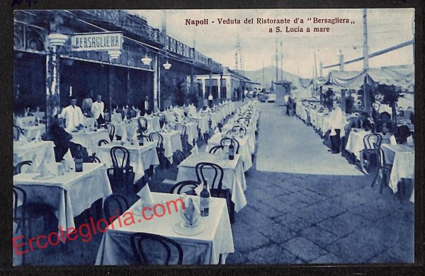 ah3508 - CARTOLINA D'EPOCA - Napoli Citta - Ristorante ''Bersagliera''