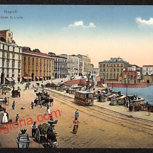 ah3509 - CARTOLINA D'EPOCA - Napoli Citta - Strada San Lucia