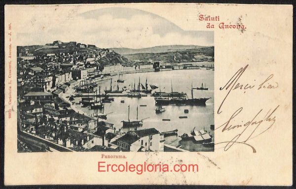 ad9651 - CARTOLINA D'EPOCA - Ancona Città - Panorama