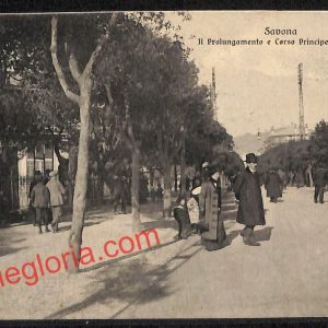 ai4948 - CARTOLINA D'EPOCA - Savona Città - Corso Principe Amedeo