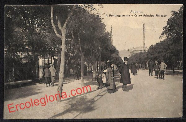 ai4948 - CARTOLINA D'EPOCA - Savona Città - Corso Principe Amedeo