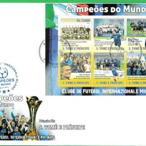 INTER - vincitori COPPA INTERCONTINENTALE - MINIFOGLIO su FDC Busta Primo Giorno