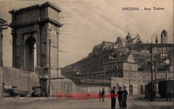 ad9657 - CARTOLINA D'EPOCA - Ancona Città - Arco Traiano  1929