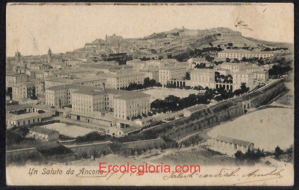 ad9661 - CARTOLINA D'EPOCA - Ancona Città - Panorama