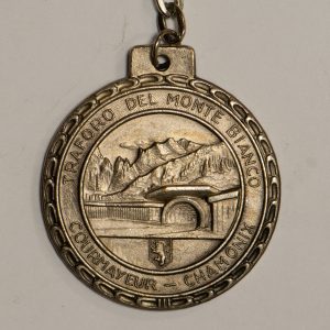 NA0271 - Italia Portachiavi Courmayeur Traforo Monte Bianco Metallo