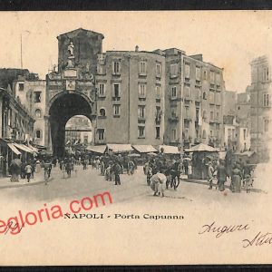 ah3521 - CARTOLINA D'EPOCA - Napoli Citta - Porta Capuana
