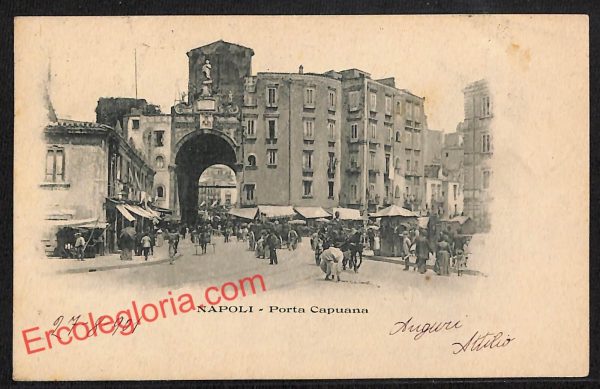 ah3521 - CARTOLINA D'EPOCA - Napoli Citta - Porta Capuana