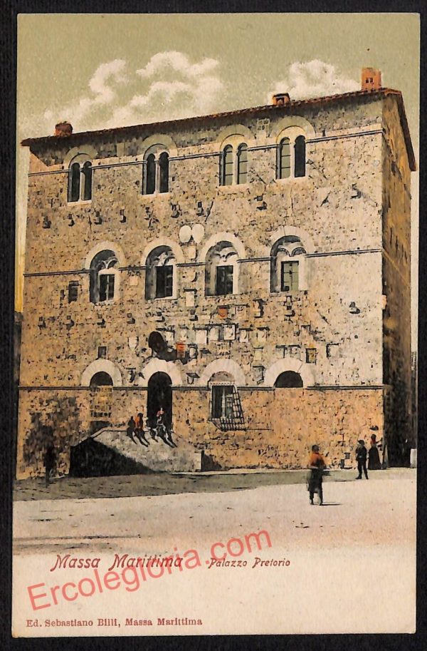 ag2286 - CARTOLINA D'EPOCA - Grosseto Provincia - Massa Marittima  1908