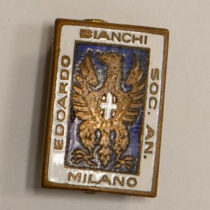 NA0273 - Italia Spilla Edoardo Bianchi Biciclette Metallo E Smalto
