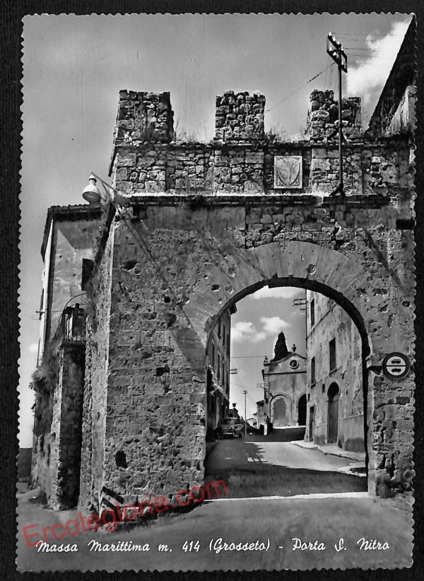 ag2290 - CARTOLINA D'EPOCA - Grosseto Provincia - Massa Marittima   1958