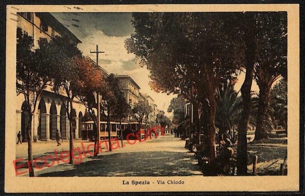 ag5596 - CARTOLINA D'EPOCA - La Spezia Città - Via Chiodo