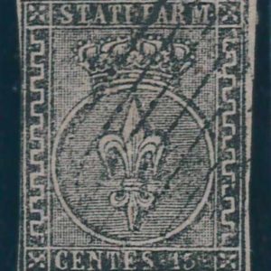 P3875 - ITALIA , ANTICHI STATI, PARMA 3 A, LEGGERMENTE USATO , 3 MARGINI