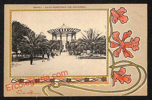 ah3547 - CARTOLINA D'EPOCA - Napoli Città - Villa Nazionale