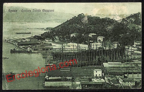 ag5599 - CARTOLINA D'EPOCA - La Spezia Città - Cantiere Navale Muggiano