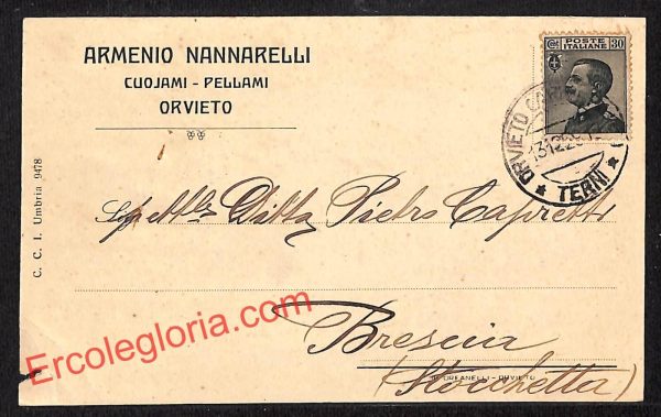 ai7833 - STORIA POSTALE - Terni Provincia - Orvieto