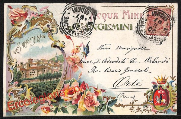 ai7857 - CARTOLINA D' EPOCA - Terni Provincia - San Gemini