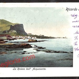 ah4957 - CARTOLINA D'EPOCA - Palermo Città - La Riviera dall' Acquasanta