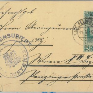 81872 - BOSNIA - POSTAL HISTORY - STATIONERY CARD with FELDPOST overprint 1915