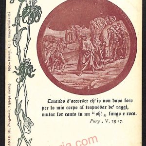 ae6304 - CARTOLINA D'EPOCA  Firenze Città - Dante III