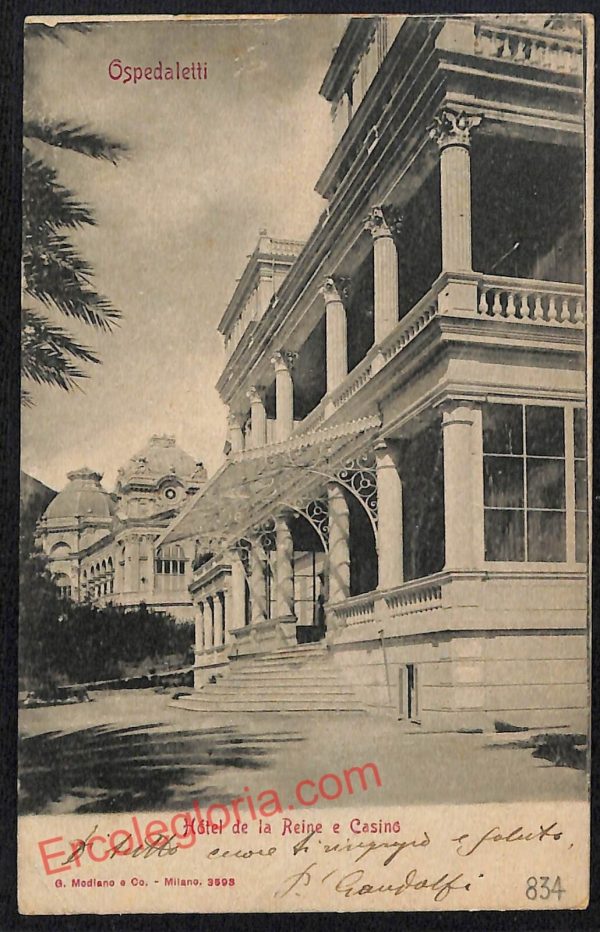 ag4741 - CARTOLINA D'EPOCA - Imperia Provincia - Ospedaletti   1902