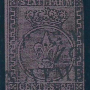 P3875 A - ITALIA , PARMA . SASSONE 4, USATO , 2 MARGINI