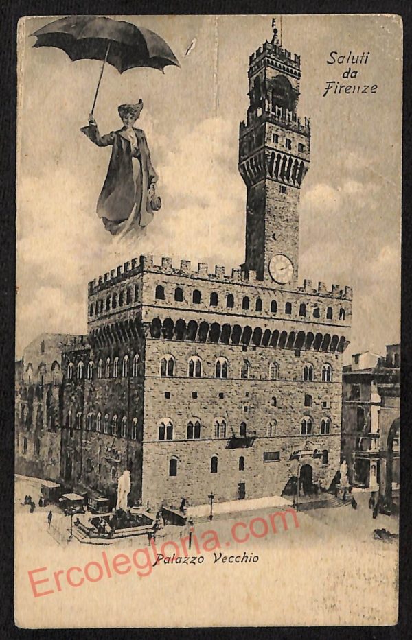 ae6342 - CARTOLINA D'EPOCA  Firenze Città - Palazzo Vecchio