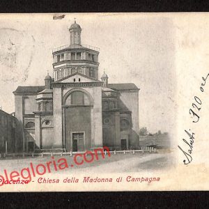 ah7325 - CARTOLINA D'EPOCA - Piacenza Città - Chiesa della Madonna di Campagna
