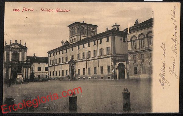 ah5852 - CARTOLINA  D'EPOCA - Pavia Città - Collegio Ghislieri