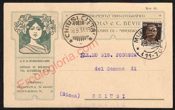 ae2724 - CARTOLINA  D'EPOCA - Bologna Provincia - Minerbio