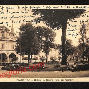 ah7334 - CARTOLINA D'EPOCA - Piacenza Città - Chiesa S. Savino