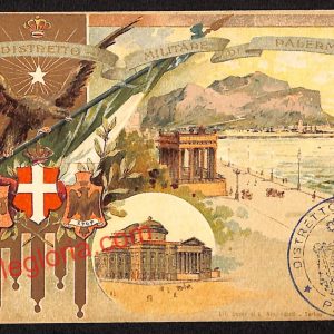 ah5024 - CARTOLINA D'EPOCA - Palermo Città - Distretto Militare di Palermo