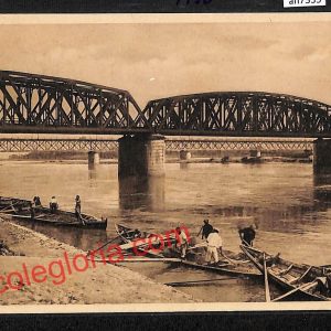 ah7335 - CARTOLINA D'EPOCA - Piacenza Città - I due ponti sul Po