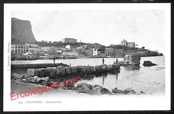 ah5025 - CARTOLINA D'EPOCA - Palermo Città - Acquasanta