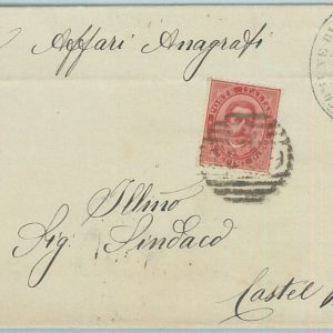 68576  - ITALIA REGNO - STORIA POSTALE -  BUSTA da MASSA LOMBARDA  Ravenna 1881