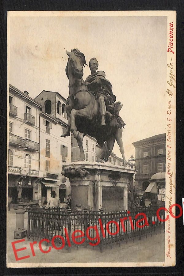 ah7340 - CARTOLINA D'EPOCA - Piacenza Città - Alessandro Farnese