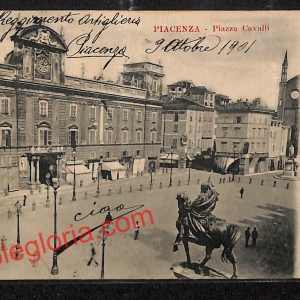 ah7342 - CARTOLINA D'EPOCA - Piacenza Città - Piazza Cavalli
